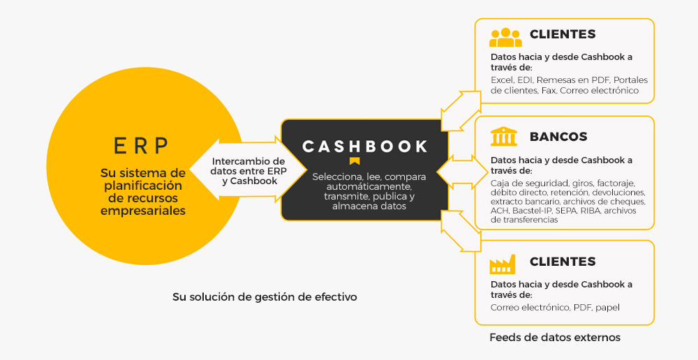 infografia solucion gestion de efectivo cashbook
